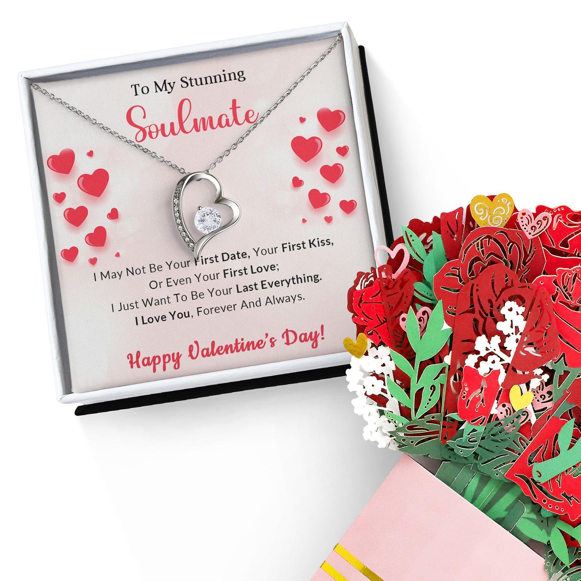To My Stunning Soulmate I Want to be Your Last Everything Forever Love Pendant Necklace - Mallard Moon Gift Shop