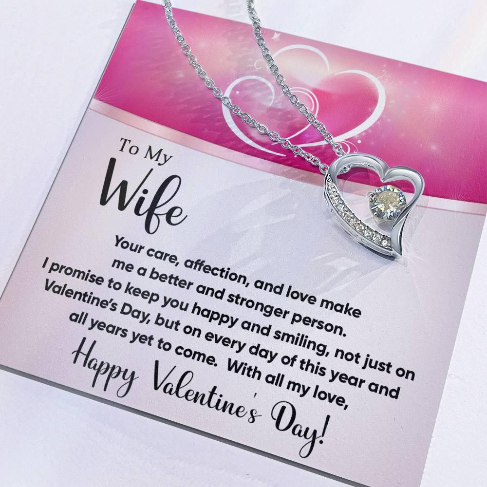 To My Wife You Make Me a Better Person Forever Love Pendant Necklace - Mallard Moon Gift Shop