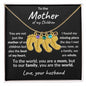 To the Mother of my Children You are the World Engraved Birthstone Baby Feet Charm Necklace - Mallard Moon Gift Shop