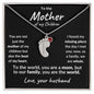 To the Mother of my Children You are the World Engraved Birthstone Baby Feet Charm Necklace - Mallard Moon Gift Shop