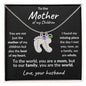 To the Mother of my Children You are the World Engraved Birthstone Baby Feet Charm Necklace - Mallard Moon Gift Shop