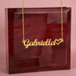 To the Prettiest Girlfriend I am Glad You Are My Valentine Personalized Heart Name Necklace - Mallard Moon Gift Shop