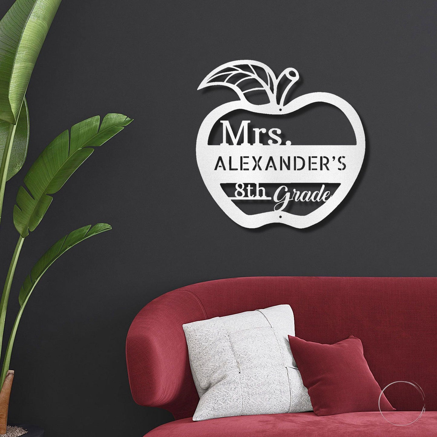 Teacher Appreciation Personalized Classroom Metal Art Wall Sign - Mallard Moon Gift Shop