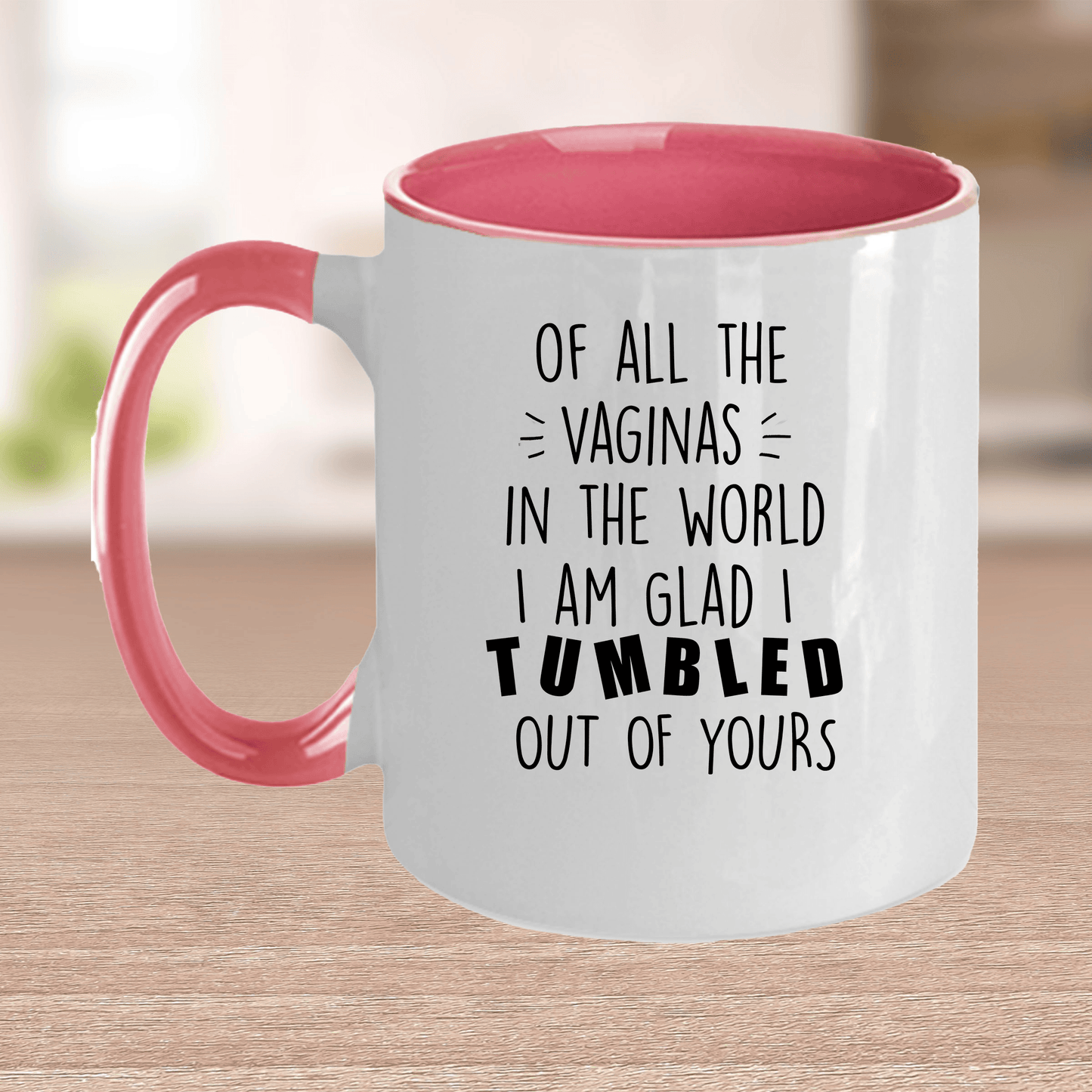 Rudely Funny Personalized Mother's Day Gift from Daughter or Son of All the Vaginas - Mallard Moon Gift Shop