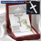 Granddaughter Custom Engraved Cross Pendant Necklace - Mallard Moon Gift Shop