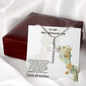 Granddaughter Custom Engraved Cross Pendant Necklace - Mallard Moon Gift Shop