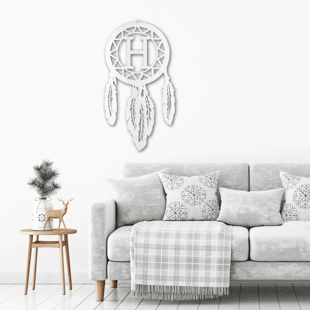Dream Catcher Personalized Metal Art Wall Sign - Mallard Moon Gift Shop