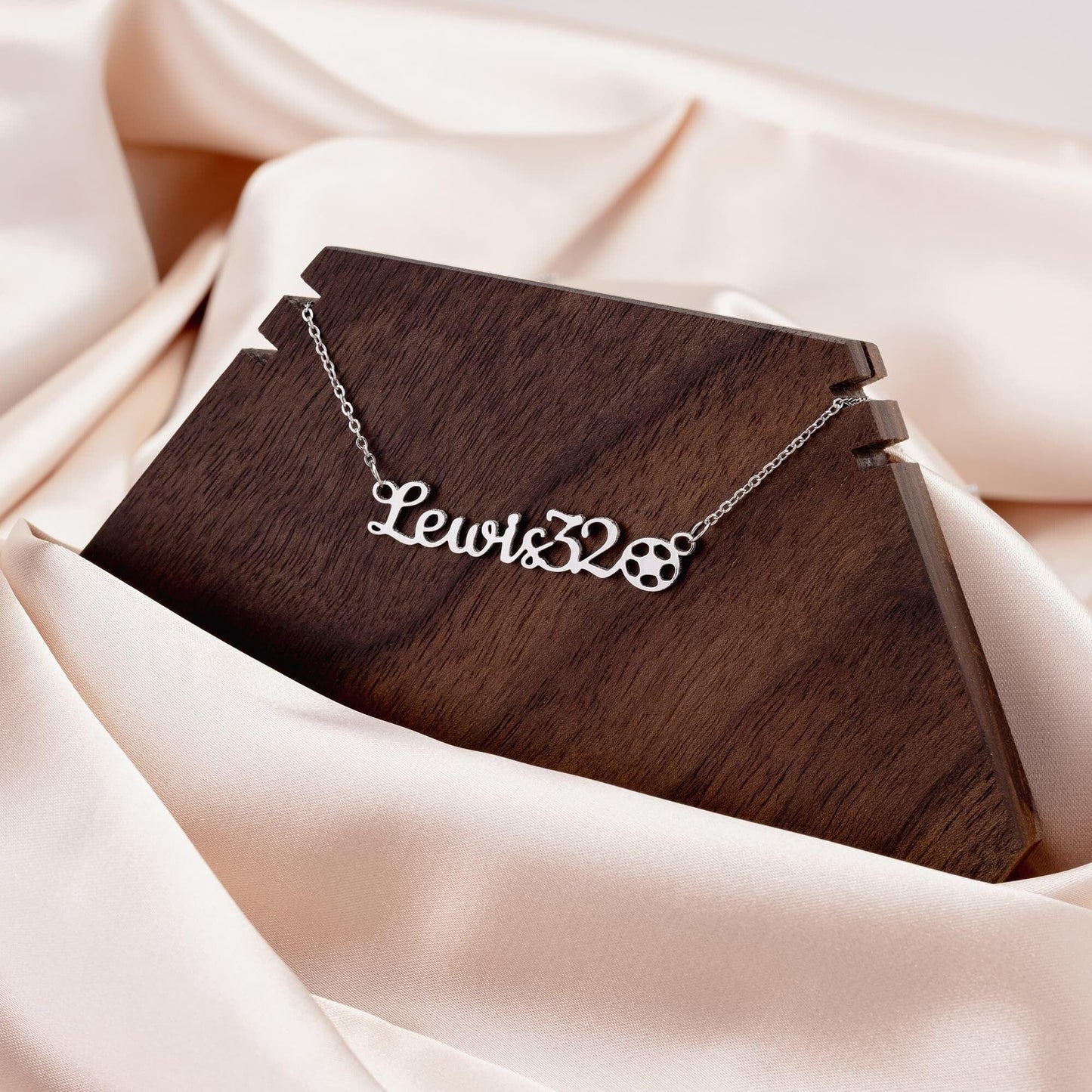 Personalized Soccer Sports Name Necklace - Mallard Moon Gift Shop