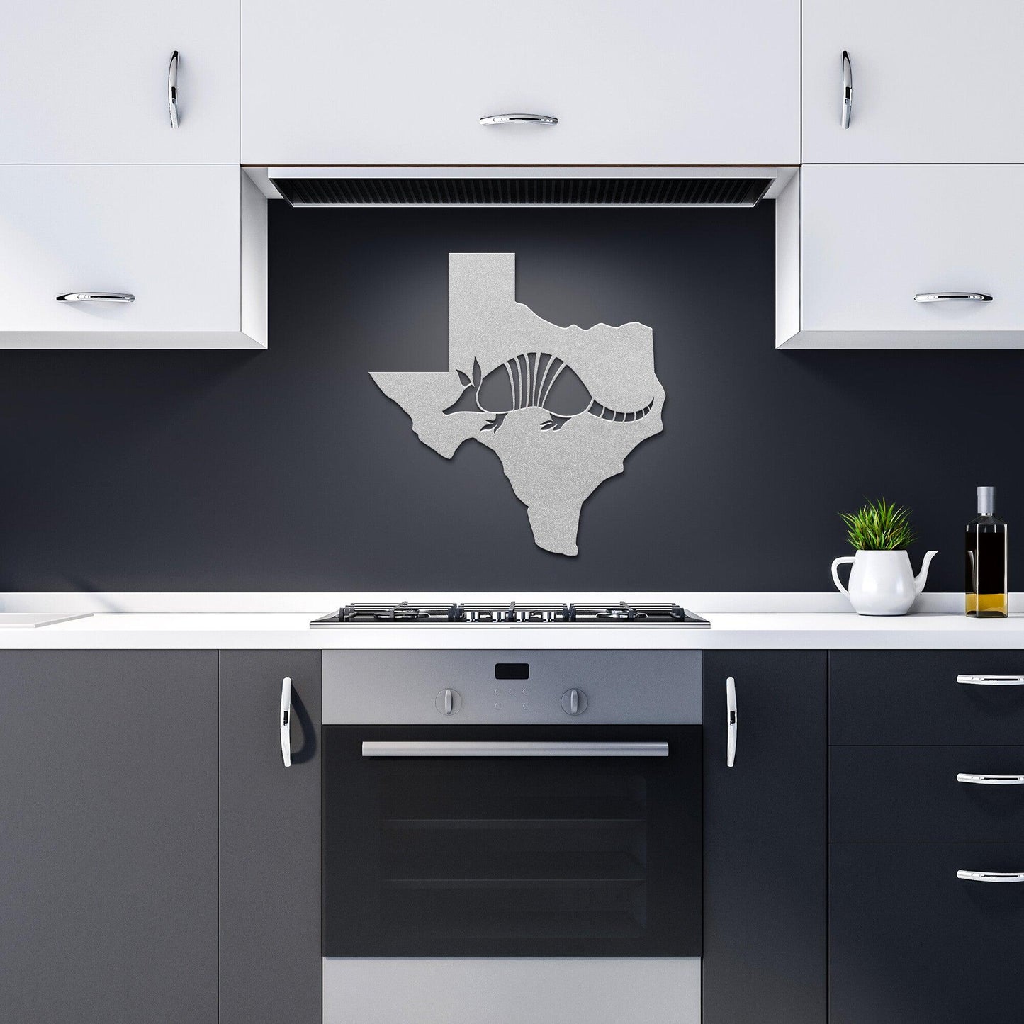 Texas Armadillo Metal Art Wall Sign - Mallard Moon Gift Shop