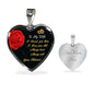 Gift for Wife Personalized Heart Shaped Pendant Necklace - Mallard Moon Gift Shop
