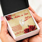 Mother's Day Gift for Mother-in-Law from Daughter-in-Law Heart Pendant Necklace with Message Card - Mallard Moon Gift Shop