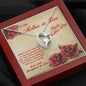 Mother's Day Gift for Mother-in-Law from Daughter-in-Law Heart Pendant Necklace with Message Card - Mallard Moon Gift Shop