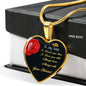 Gift for Wife Personalized Heart Shaped Pendant Necklace - Mallard Moon Gift Shop