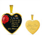 Gift for Wife Personalized Heart Shaped Pendant Necklace - Mallard Moon Gift Shop