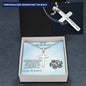 Gift For Young Grandson Engraved Cross Pendant Necklace from Grandma - Mallard Moon Gift Shop