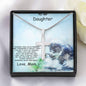 Personalized Cross Pendant Necklace for Daughter with Kitten Message Card and Gift Box - Mallard Moon Gift Shop
