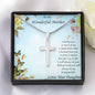 To Mother from Daughter Personalized Engraved Cross Pendant Necklace - Mallard Moon Gift Shop