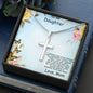 Daughter Personalized Cross Pendant Necklace - Mallard Moon Gift Shop