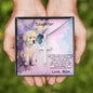 Daughter Personalized Cross Pendant Necklace with Cute Puppy Message Card and Gift Box - Mallard Moon Gift Shop
