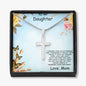 Daughter Personalized Cross Pendant Necklace - Mallard Moon Gift Shop