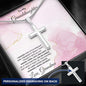 Gift for Granddaughter Hugs from Grandma Engraved Cross Pendant Necklace - Mallard Moon Gift Shop