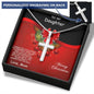 Christmas Gift for Daughter Personalized Cross Pendant Necklace - Mallard Moon Gift Shop