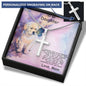 Daughter Personalized Cross Pendant Necklace with Cute Puppy Message Card and Gift Box - Mallard Moon Gift Shop
