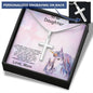 Daughter Personalized Cross Pendant Necklace with Unicorn Message Card and Gift Box - Mallard Moon Gift Shop