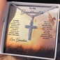 Gift for Granddaughter Personalized Cross Necklace Love Grandma - Mallard Moon Gift Shop