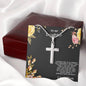 Gift for Daughter Personalized Cross Pendant Necklace Love Mom - Mallard Moon Gift Shop