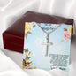 Daughter Personalized Cross Pendant Necklace - Mallard Moon Gift Shop