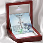 Personalized Cross Pendant Necklace for Daughter with Kitten Message Card and Gift Box - Mallard Moon Gift Shop