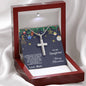 Daughter Christmas Personalized Cross Pendant Necklace - Mallard Moon Gift Shop