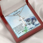 Personalized Cross Pendant Necklace for Daughter with Kitten Message Card and Gift Box - Mallard Moon Gift Shop