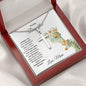 Gift for Daughter Personalized Engraved Cross Necklace - Mallard Moon Gift Shop