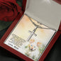 Personalized Gift for Daughter Cross Pendant Necklace with Kitten Message Card and Gift Box - Mallard Moon Gift Shop