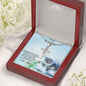 Personalized Cross Pendant Necklace for Daughter with Kitten Message Card and Gift Box - Mallard Moon Gift Shop