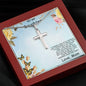 Daughter Personalized Cross Pendant Necklace - Mallard Moon Gift Shop