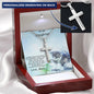 Personalized Cross Pendant Necklace for Daughter with Kitten Message Card and Gift Box - Mallard Moon Gift Shop