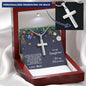 Daughter Christmas Personalized Cross Pendant Necklace - Mallard Moon Gift Shop