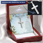 To Mother from Daughter Personalized Engraved Cross Pendant Necklace - Mallard Moon Gift Shop