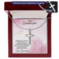 Gift for Granddaughter Hugs from Grandma Engraved Cross Pendant Necklace - Mallard Moon Gift Shop