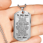 To My Son, Always in Your Heart, Love Mom Necklace - Mallard Moon Gift Shop