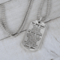 To My Son, Always in Your Heart, Love Mom Necklace - Mallard Moon Gift Shop