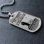 Gift for Husband - Dog Tag Pendant Necklace - Precious Gift - Mallard Moon Gift Shop