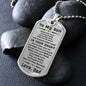 To My Son Proud of the Man You Have Become Love Dad Necklace - Mallard Moon Gift Shop