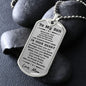 To My Son, Always in Your Heart, Love Mom Necklace - Mallard Moon Gift Shop