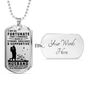 Gift for Husband - Dog Tag Pendant Necklace - Precious Gift - Mallard Moon Gift Shop