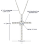 Gift for Mom CZ Cross Necklace - Mallard Moon Gift Shop