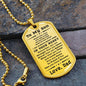 To My Son Proud of the Man You Have Become Love Dad Necklace - Mallard Moon Gift Shop